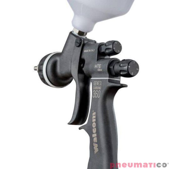 Pistolet lakierniczy WALCOM Genesi Carbonio HTE z g&oacute;rnym zbiornikiem 1,3 mm