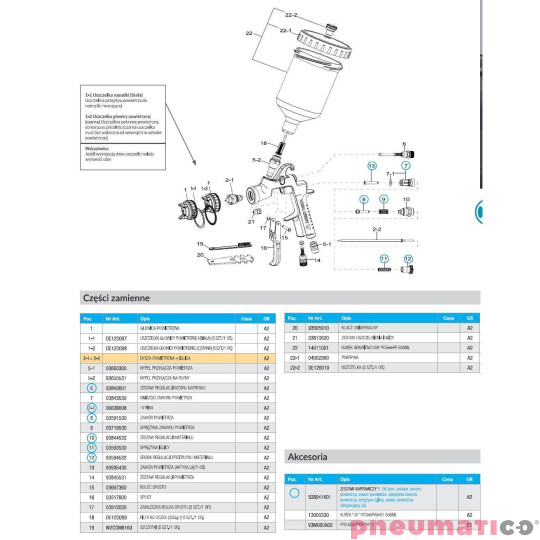 Pistolet lakierniczy Iwata High T.E.C. W-400 WBX z g&oacute;rnym zbiornikiem 1,4 WBX Pro Kit