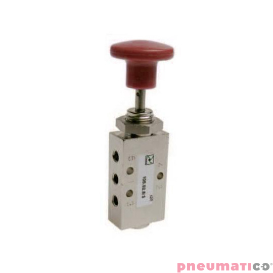 Przycisk typu grzybek - sprężyna 5/2 PNEUMAX