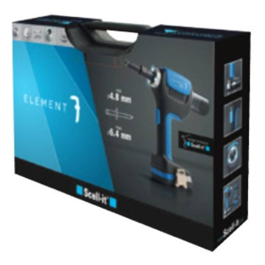 Nitownica akumulatorowa do nit&oacute;w strukturalnych Hyperbolt/Superbolt &oslash;4,8-6,4 Scell-it E-7 Element 7 (2 baterie) KIT3