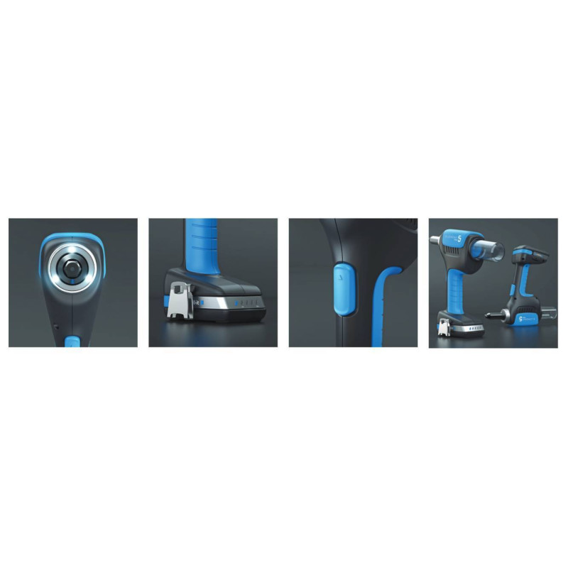 Nitownica akumulatorowa do nit&oacute;w strukturalnych Hyperbolt/Superbolt &oslash;4,8-6,4 Scell-it E-7 Element 7 (2 baterie) KIT3