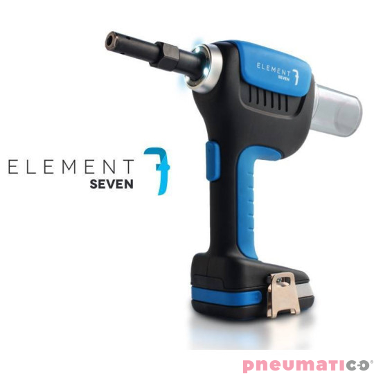 Nitownica akumulatorowa do nit&oacute;w strukturalnych Hyperbolt/Superbolt &oslash;4,8-6,4 Scell-it E-7 Element 7 (2 baterie) KIT5