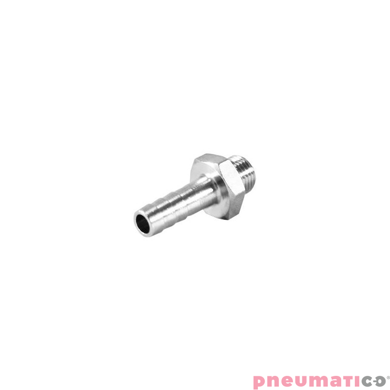 Złącze na wąż 14mm gw. zew. 1/4" Złącze na wąż 14mm gw. zew. 1/4"