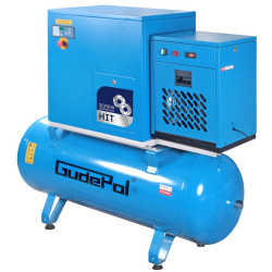 Kompresor - Sprężarka śrubowa Gudepol HIT 4 270l z osuszaczem
