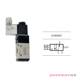 Zaw&oacute;r elektropneumatyczny 3/2 sterowany jednostronnie TEKMA TG-2321-08NO-DC24 NO 1/4" 24VDC