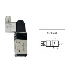 Zaw&oacute;r elektropneumatyczny 3/2 sterowany jednostronnie TEKMA TG-2321-08NO-DC12 NO 1/4" 12VDC