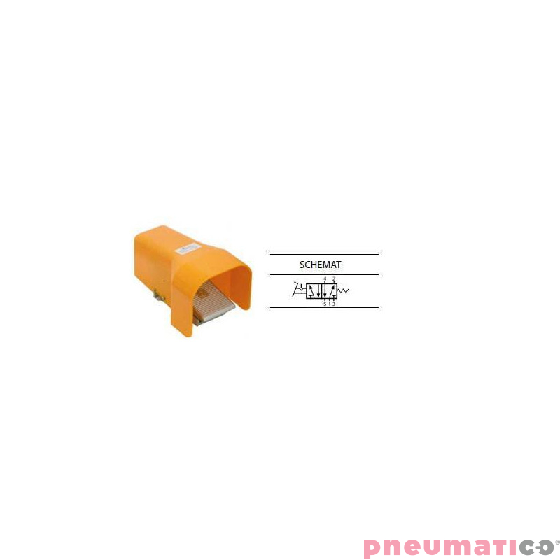 Zawór nożny w obudowie TEKMA 5/2 G3/8" z blokadą TG-25-J-10LG Zawór nożny w obudowie TEKMA 5/2 G3/8" z blokadą TG-25-J-10LG