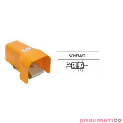 Zaw&oacute;r nożny w obudowie TEKMA 5/2 G3/8" z blokadą TG-25-J-10LG