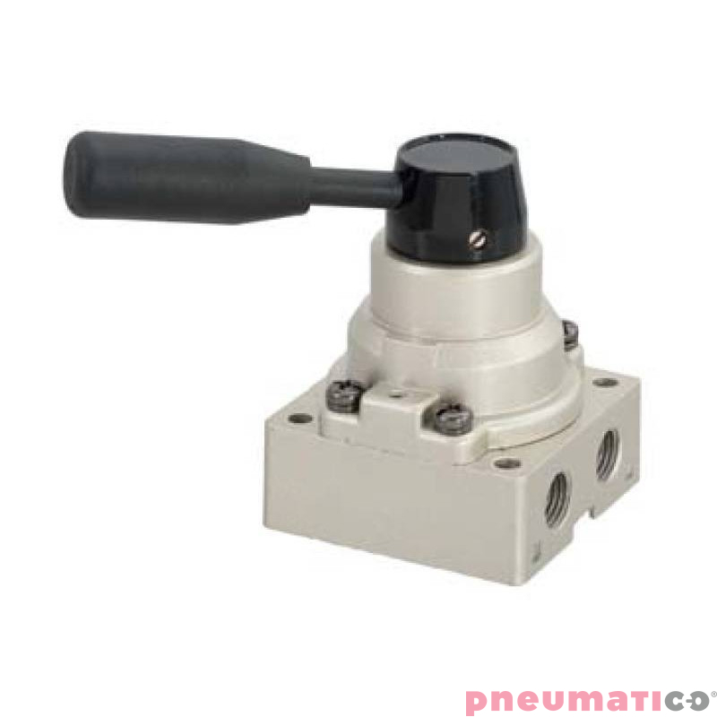 Zawór ręczny z przyciskiem TEKMA 4/3 G1/2" centralnie zasilany TG-34-S-15H Zawór ręczny z przyciskiem TEKMA 4/3 G1/2" centralnie zasilany TG-34-S-15H