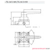 Zawór ręczny z przyciskiem TEKMA 4/3 G1/2" centralnie zasilany TG-34-S-15H Zawór ręczny z przyciskiem TEKMA 4/3 G1/2" centralnie zasilany TG-34-S-15H