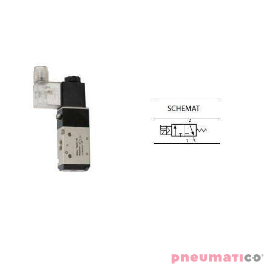 Zawór elektropneumatyczny TEKMA jednostronny monostabilny 3/2 1/4" 110VAC TG-2321-08-AC110 Zawór elektropneumatyczny TEKMA jednostronny monostabilny 3/2 1/4" 110VAC TG-2321-08-AC110