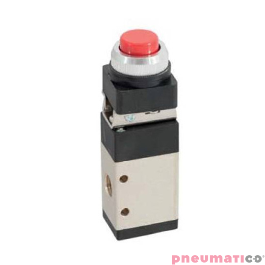 Zawór ręczny z przyciskiem TEKMA G-322 PPL 3/2 NC G1/4" Zawór ręczny z przyciskiem TEKMA G-322 PPL 3/2 NC G1/4"