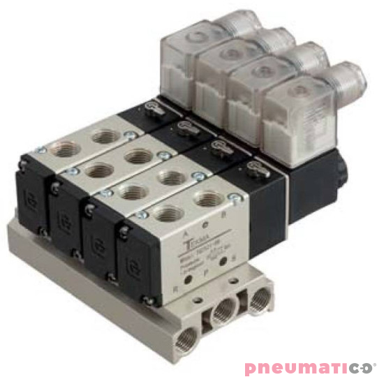 Płyta przyłączeniowa do zaworów 5/2 TEKMA G200-8T 8 zaworów Płyta przyłączeniowa do zaworów 5/2 TEKMA G200-8T 8 zaworów