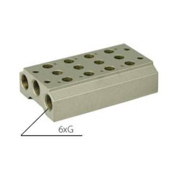 Płyta przyłączeniowa do zawor&oacute;w 5/2 TEKMA G200-10T 10 zawor&oacute;w