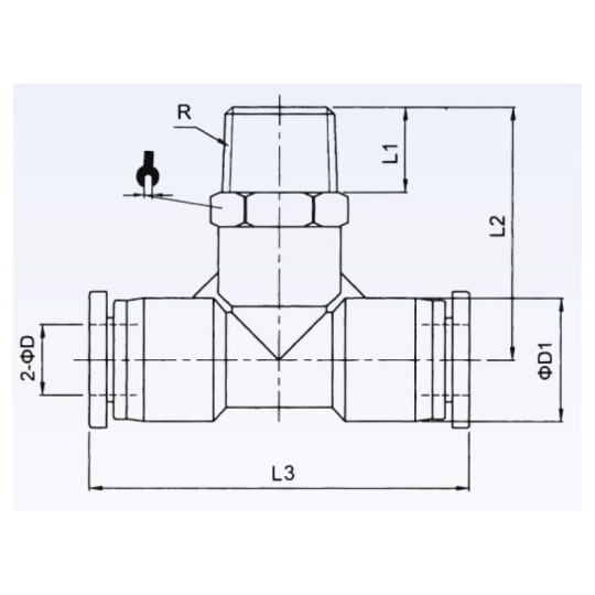 Trójnik typ T TEKALAN RQS na przewód 10 mm z gwintem zew. 3/8" RQST3810 Trójnik typ T TEKALAN RQS na przewód 10 mm z gwintem zew. 3/8" RQST3810