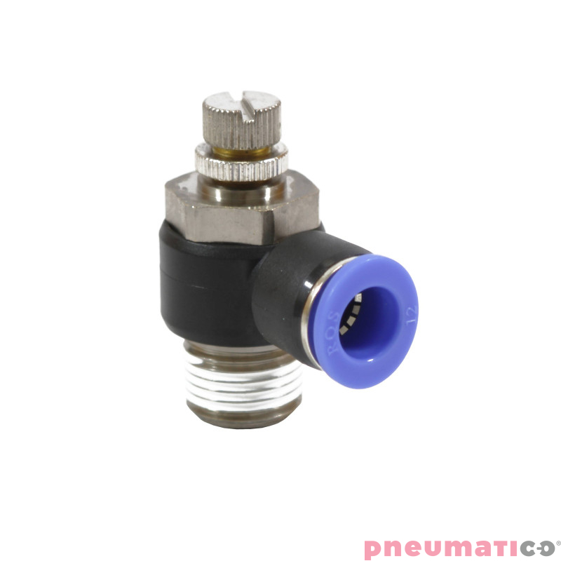 Zaw&oacute;r dławiąco - zwrotny kątowy RQS typ GRLAR TEKALAN na przew&oacute;d 10 mm 1/4" GRLARQS1410