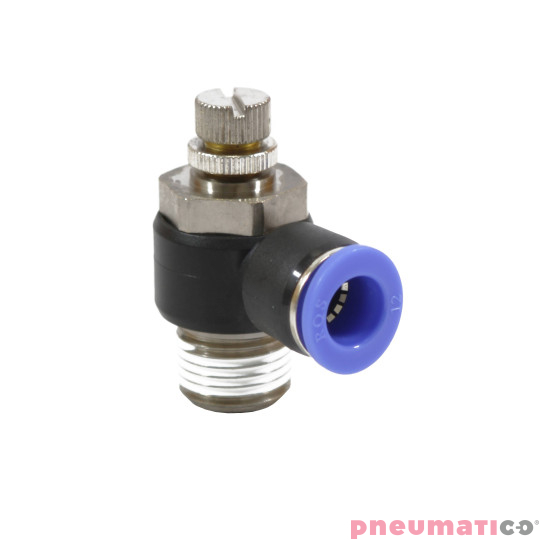 Zaw&oacute;r dławiąco - zwrotny kątowy RQS typ GRLAR na przew&oacute;d 4 mm 1/4" GRLARQS144