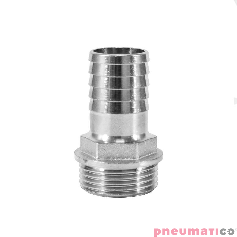 Złącze na wąż 25mm gw. zew. 1" Złącze na wąż 25mm gw. zew. 1"