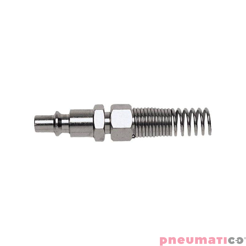 Złącze męskie ze sprężyną na przewód 8x5mm Złącze męskie ze sprężyną na przewód 8x5mm