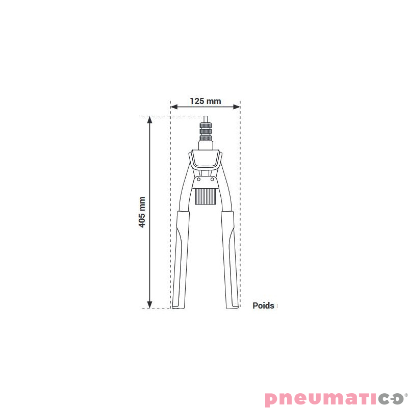 Dwuręczne narzędzie do nitonakrętek Scell-it N300 M4-M10