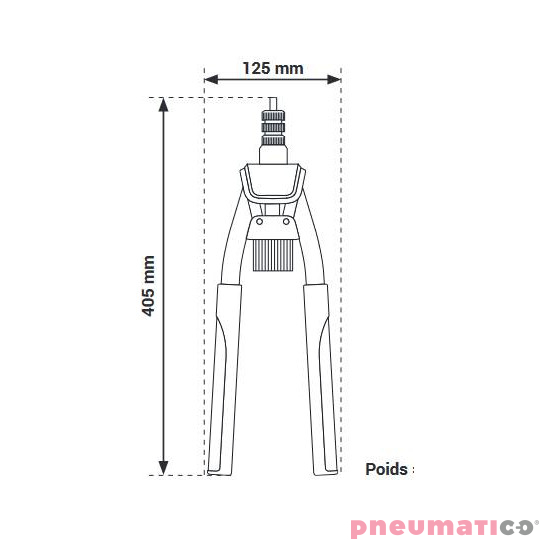 Dwuręczne narzędzie do nitonakrętek Scell-it N300 M4-M10