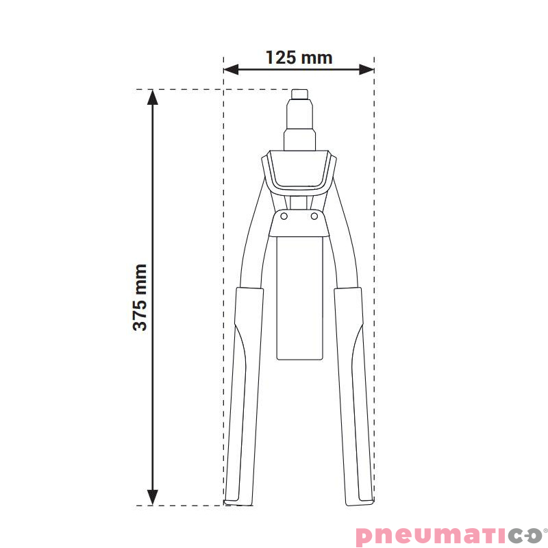 Dwuręczna nitownica Scell-it R300 3.0-6.4