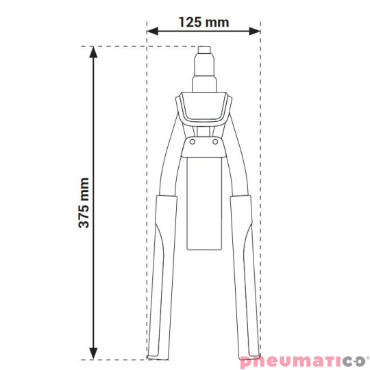 Dwuręczna nitownica Scell-it R300 3.0-6.4