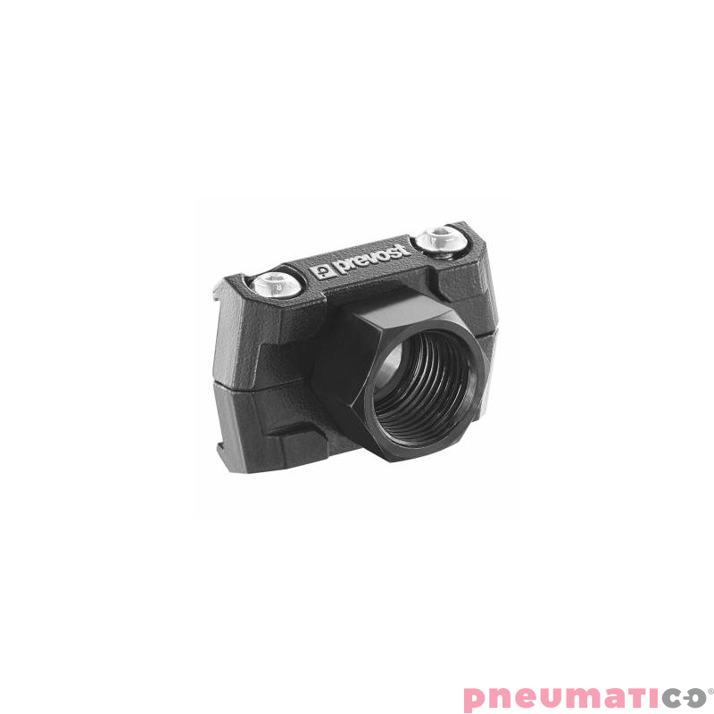 Kołnierz trzpieniowy prosty aluminiowy z gwintem G3/8 PPS SQBFT Prevost PPSSQBFT17 Kołnierz trzpieniowy prosty aluminiowy z gwintem G3/8 PPS SQBFT Prevost PPSSQBFT17