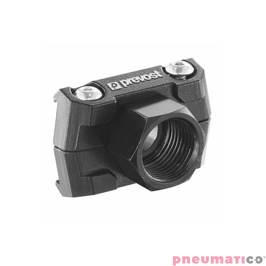 Kołnierz trzpieniowy prosty aluminiowy z gwintem G3/8 PPS SQBFT Prevost PPSSQBFT17 Kołnierz trzpieniowy prosty aluminiowy z gwintem G3/8 PPS SQBFT Prevost PPSSQBFT17
