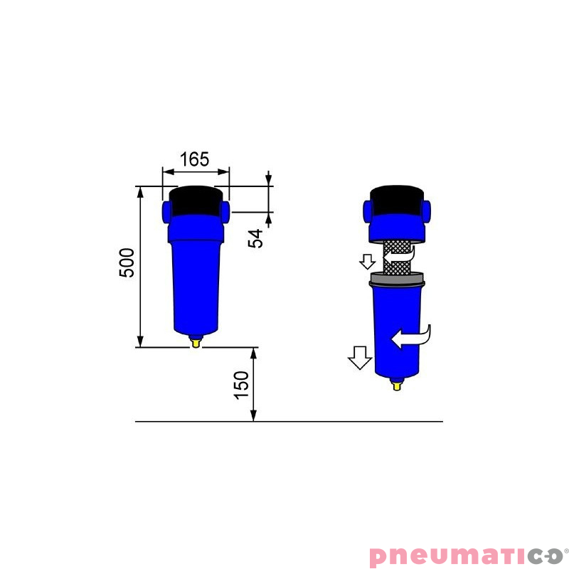 Filtr powietrza OMI F0125CF 2 Filtr powietrza OMI F0125CF 2