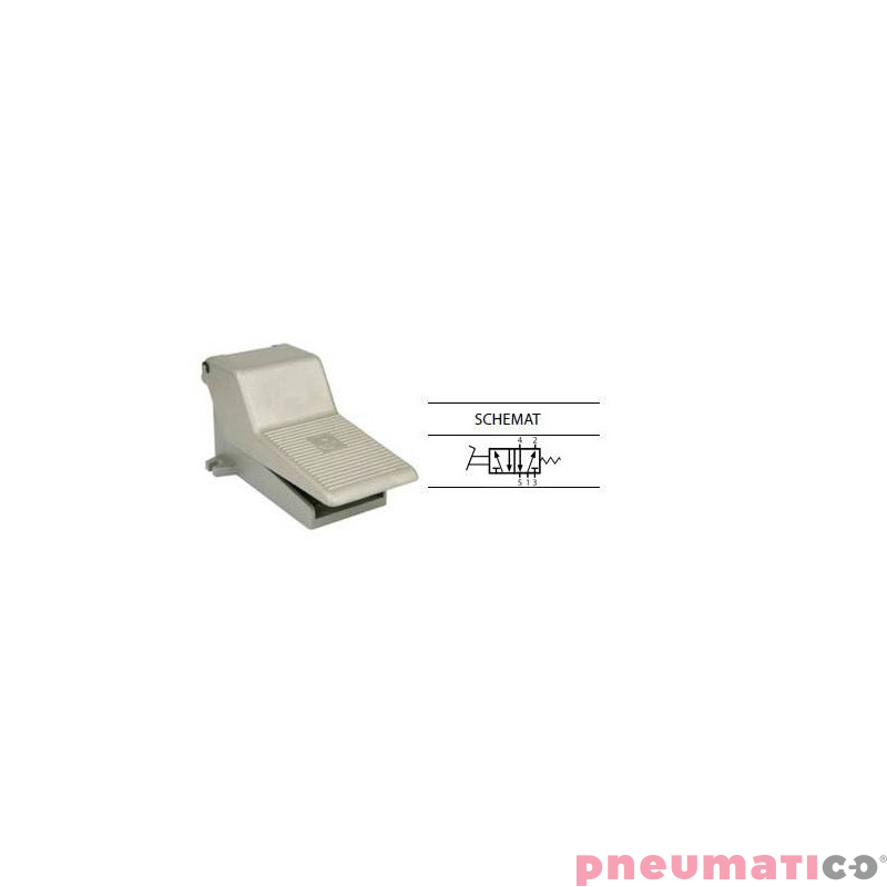 Zaw&oacute;r nożny niezabudowany TEKMA 5/2 G1/4" TG-25-J-08