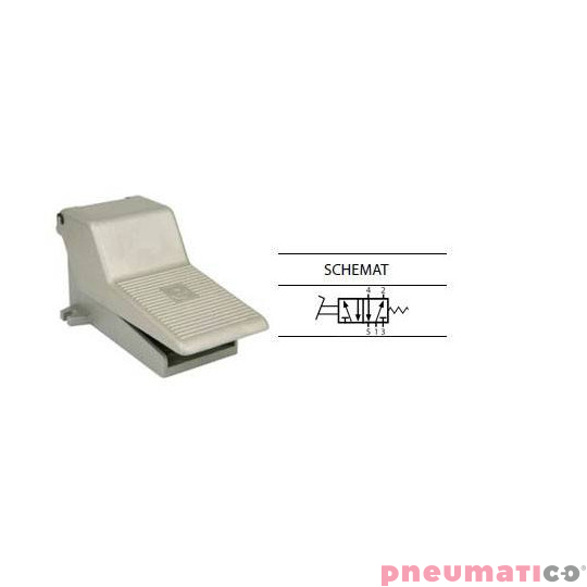 Zaw&oacute;r nożny niezabudowany TEKMA 5/2 G1/4" TG-25-J-08