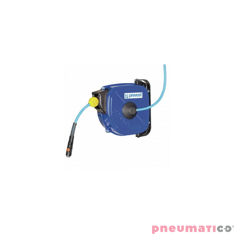 Zwijadło stalowe z hamulcem do sprężonego powietrza 8x12mm G1/4M 1200cm PREVOST DRFB0812ES