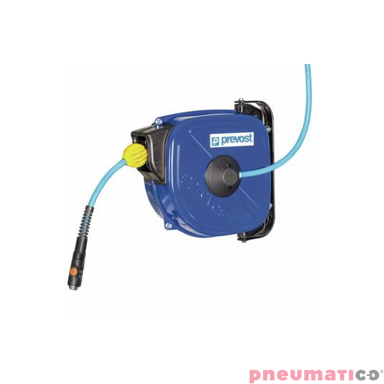 Zwijadło stalowe z hamulcem do sprężonego powietrza 8x12mm G1/4M 1200cm PREVOST DRFB0812ES