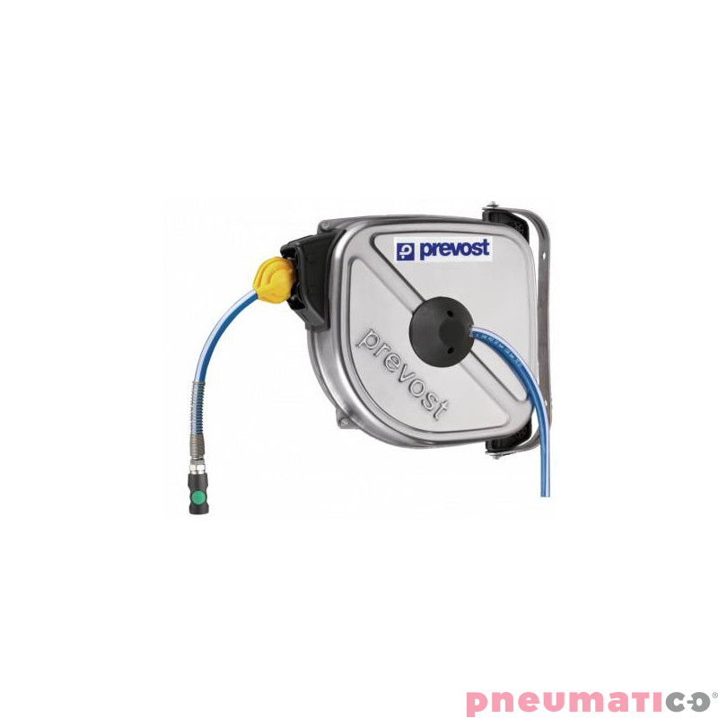 Zwijadło ze stali nierdzewnej z hamulcem do sprężonego powietrza 10x14mm G3/8M 1200cm PREVOST DRFINB1012ESHE Zwijadło ze stali nierdzewnej z hamulcem do sprężonego powietrza 10x14mm G3/8M 1200cm PREVOST DRFINB1012ESHE