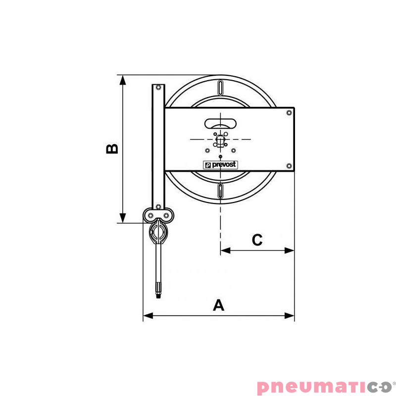 Zwijadło stalowe do smaru 6.3x15.5mm G1/4F 2000cm PREVOST DGO0620GR Zwijadło stalowe do smaru 6.3x15.5mm G1/4F 2000cm PREVOST DGO0620GR