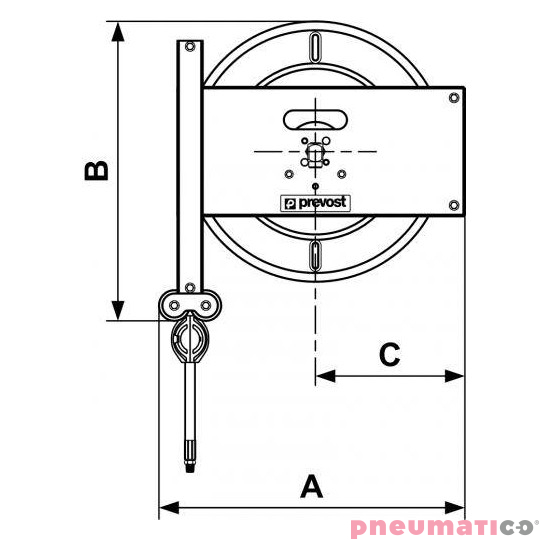 Zwijadło stalowe do smaru 6.3x15.5mm G1/4F 2000cm PREVOST DGO0620GR Zwijadło stalowe do smaru 6.3x15.5mm G1/4F 2000cm PREVOST DGO0620GR