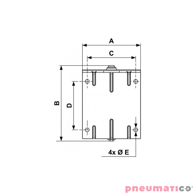 Obrotowy uchwyt ze stali nierdzewnej do zwijadeł DLOI PREVOST DLOI PIV