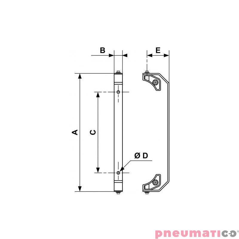 Obrotowy uchwyt do zwijadeł DGF PREVOST DGF PIV Obrotowy uchwyt do zwijadeł DGF PREVOST DGF PIV