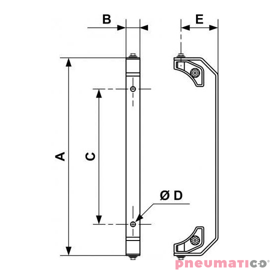 Obrotowy uchwyt do zwijadeł DGF PREVOST DGF PIV Obrotowy uchwyt do zwijadeł DGF PREVOST DGF PIV