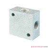 Kostka rozdzielająca aluminiowa krzyżowa PNEUMAX kolektor RIP4V1815 1/8” Kostka rozdzielająca aluminiowa krzyżowa PNEUMAX kolektor RIP4V1815 1/8”