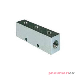 Listwa rozdzielająca aluminiowa obustronna PNEUMAX kolektor RIPUC15122 2-1/4” 4-1/8”
