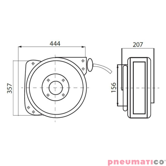 Zwijadło elektryczne 605 3x1,5mm 25m RQS RD-EL605253G