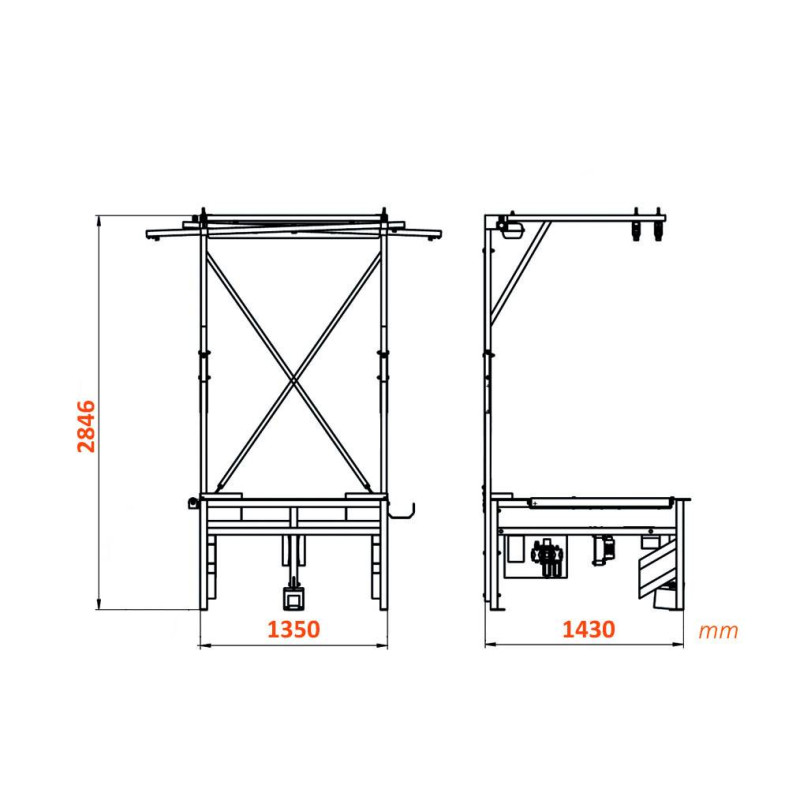 St&oacute;ł do naprawy palet Pneumatico WT2