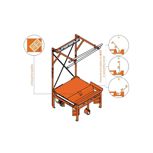 St&oacute;ł do naprawy palet Pneumatico WT2