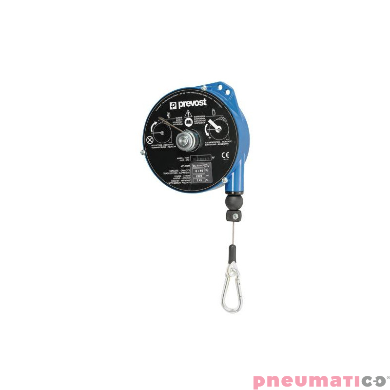 Balanser linkowy z hamulcem PREVOST BAL100120CP 10-14kg 2500mm Balanser linkowy z hamulcem PREVOST BAL100120CP 10-14kg 2500mm