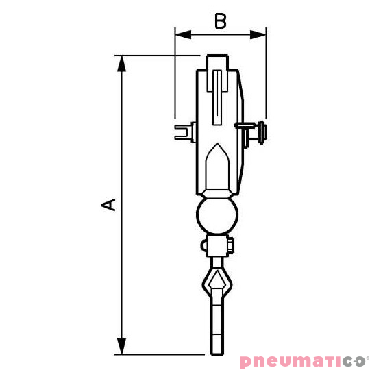 Balanser linkowy z hamulcem PREVOST BAL100120CP 10-14kg 2500mm Balanser linkowy z hamulcem PREVOST BAL100120CP 10-14kg 2500mm