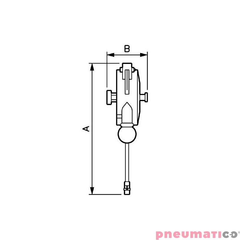 Odciążnik z przewodem powietrznym PREVOST BAL0715E 0,75-1,5kg 1400mm