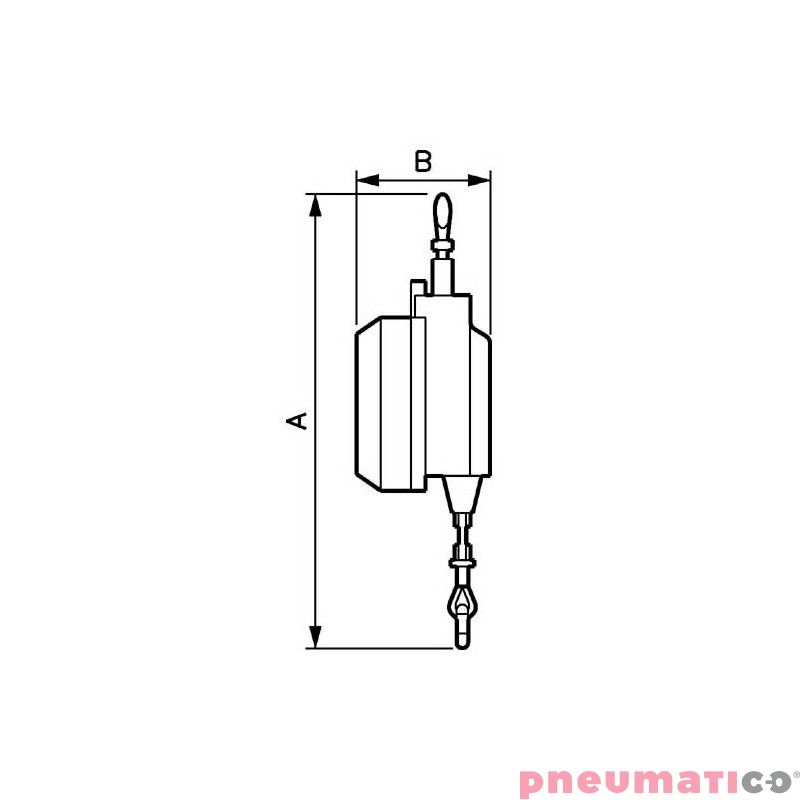 Balanser linkowy z hamulcem PREVOST BAL70100DP 7-10kg 2000mm Balanser linkowy z hamulcem PREVOST BAL70100DP 7-10kg 2000mm