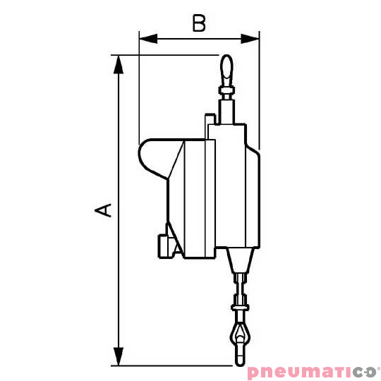 Balanser linkowy z hamulcem PREVOST BAL650750F 65-75kg 2000mm Balanser linkowy z hamulcem PREVOST BAL650750F 65-75kg 2000mm